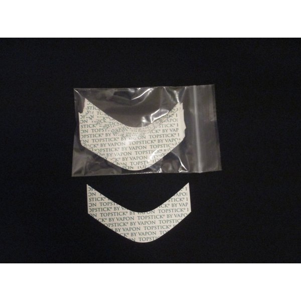 Vapon Topstick Custom Cut Front "B Curve" (100 Double-Sided Strips) Clear Hairpiece Tape 3" - By Vapon