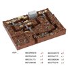 MOOXI WW2 Battlefield Right Corner Military Block Set(200PCS).Military Building Block Set Can Freely Build Battle Scenes.