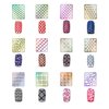 TailaiMei 144 Pieces 72 Designs Nail Vinyls Stencil Sticker Set for Nail Art Decal, 24 Sheets Reusable DIY Hollow Nail Art Supplies