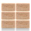 Dr Jacobs Naturals, Triple Milled Loofah Exfoliating Castile Bar Soap (Pack of 6) - Free of Parabens, Sulfates, Synthetics, Gltuen and GMO (Lucy Rose)