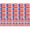40 Removable Stickers: Puerto Rico Flag: Party Favors, Decals
