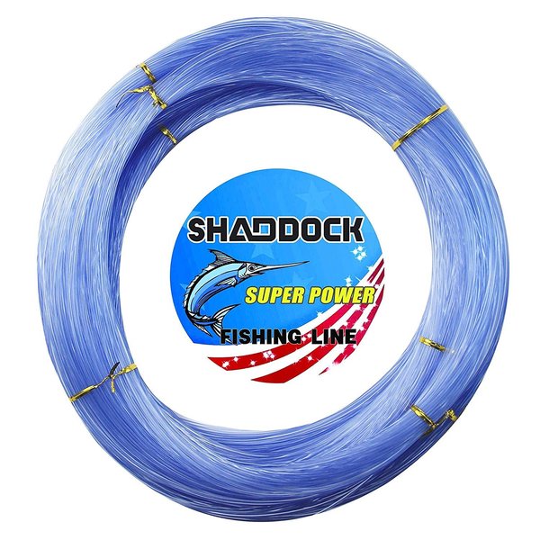 Monofilament Fishing Line 547yds 13 lb.-396 lb. Nylon Mono Fishing Lines - Super Strong Monofilament Fishing Leader Line Speargun Line for Saltwater/Freshwater (Blue, 0.8mm/84.7lb)