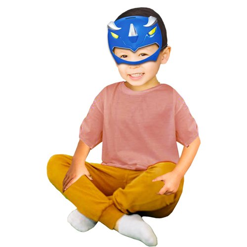 Power Rangers Masks for Kids 2 Pack Set - Bundle with Red Ranger and Blue Ranger Masks for Dress Up Pretend Play Plus Tattoos, More | Power Rangers Costume Accessories