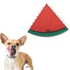 Elecpioneev Dog Chew Toy Watermelon Shape Durable TPR Material Squeaky Cooling Toy with Freezable Water Holes Summer Refreshing Toy for Dogs Relieves Heat and Provides Chewing Fun