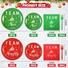 Patelai 120 Pcs Christmas Party Supplies Paper Plates and Napkins Disposable Dinnerware Set 48 Team Naughty and Team Nice Plates 48 Napkins 24 Plastic Forks for Christmas Xmas Birthday Party