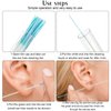 360 Pieces Ear Hole Floss Earrings Hole Cleaner Disposable Piercing Aftercare Cleaner Earrings Piercing Cleaning Line Ear Piercing Care Cleaning Tool for Women Men (Yellow, Royal Blue, Pink)