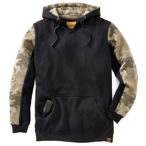 Venado Camo Hoodie for Men - Outdoor Recreation Clothing (Medium, Black)