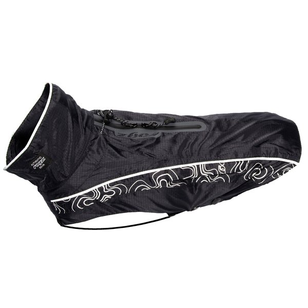 Rogz RainSkin Dog Raincoat 8.5in Reflective - Black