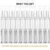 UPZIGS 10 ps 5ml Empty Cuticle Oil Pen, Nail Oil Twist Pen with Brush, Eyelash Growth Liquid Tube, Cosmetic Lip Gloss Container