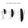 2 PCS Thick Hairpieces Clip in Hair Extensions Synthetic Invisible Seamless Hair Pads Adding Extra Hair Volume for Thinning Hair Women Brown Black