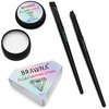 BRAWNA Eyebrow Mapping Kit - 1 Countour White Mapping Paste, 1 White Mapping String, 2 Angled Eyebrow Brush - Brow Mapping Supplies - PMU & Microblading Supply