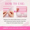 Hollywood Fashion Secrets Clear Bra Straps, 2 Pairs, Discreet And Comfortable Invisible Support