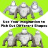 Stretchy Monkey World Toy Squishy Monkey Squishies (1-Pack) Splat Monkey Gorilla Toy Stretch Monkey Squishy Toys Stress Relief Toy Autism Sensory Toys for Autistic Children Party Favors (Grey)