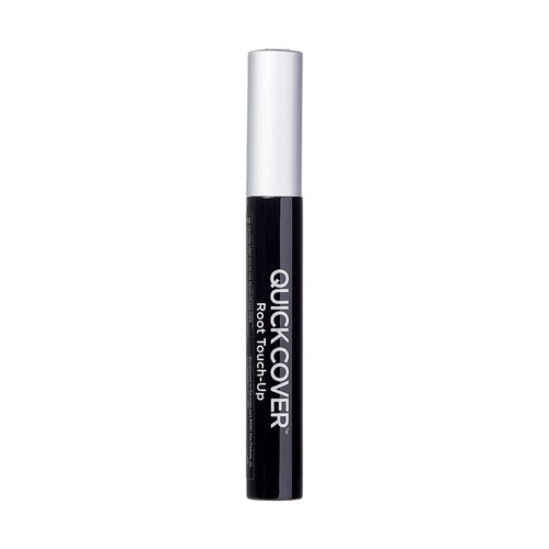RED by Kiss Quick Cover Root Touch Up Rescue, Mascara Natural Water-Resistant Temporary Gray Concealer Cover Up Brush for Hair Mustache & Beard (Black) (2Pcs)