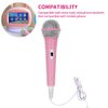 Pilarmuture Microphone for Kids, Kids Microphone for Singing Portable Dynamic Microphone with 3.5mm Jack Connector Handheld Karaoke Wired Microphone for Girls Boy Toy Gifts(Pink)