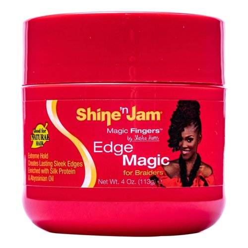 Ampro Shine-N-Jam Magic Fingers Edge Control Gel For Braiders (Pack of 2)