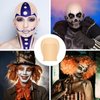 Bouiexye 1/2/3/4 Pcs Bald Cap for Halloween Costumes Makeup Latex Bald Wig Caps for Adults Women Halloween Party Cosplay (Thin, 2)