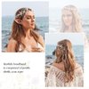 Unicra Starfish Headband Pearl Bride Wedding Hair Vine Shell Bridal Headpiece Beach Hair Accessories for Women and Girls (White Brown, Free Size)