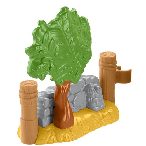 Replacement Part for Fisher-Price Little People Nativity Set - HMX70 ~ Tree and Stone Wall Fence Portion - Clips onto Stable / Manger ~ Works Well with Other Little People Sets Too!