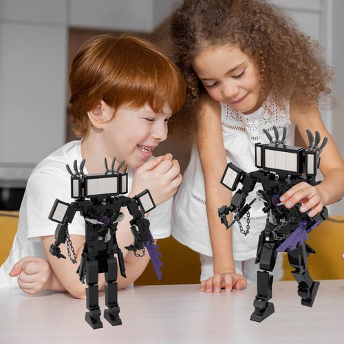 Huncdfe Toilet Blocks Toys TV Building Blocks Toys, Imaginative Construction Playset Blocks Action Figure,Birthday Building Blocks for Adults Kids Fans 396 pcs