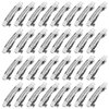 AUEAR, 50 Pack 40mm Blank French Barrette Metal Rectangle Hair Clips Iron Alligator for DIY Clip Craft