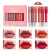6Pcs Moisturizing Gloosy Nude Lipstick Set, Waterproof Long Lasting Non-Stick Cup 24 Hour Nude Mauve Red Lip Crayon Pencil Makeup Cosmetic Lip Liner Pen Set for Women Christmas Gifts (Lip Crayon B)