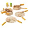 Hape Gourmet Play Kitchen Starter Accessories Wooden Play Set| 13 PCs Pretend Cookware Plates Dishes Play Kitchen Sets for Kids