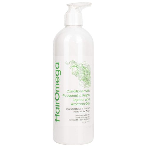 DrFormulas Conditioner, 16 oz - HairOmega Sulfate Free with Deep Conditioning Moroccan Argan, Joj...