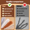 Zlulary 39 Inch Jumbo Fur Pipe Cleaners Craft, 12 Pcs Thick Pipe Cleaners, Chunky Pipe Cleaners Chenille Stems Pipe Cleaners Craft Supplies for Beginners DIY Arts Craft Decorations (Brown)