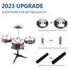 Chilartalent Kids Drum Set Plastic Toy Drum Set for Kids 1 - 5 Years Old Boys Girls Musical Instruments Playing Beats Toys Ideal Gift Toy for Toddlers