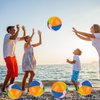 AMOR PRESENT 24PCS Beach Balls for Kids, 8inch Beach Ball Bulk Inflatable Pool Beach Balls Bulk for Beach Summer Swimming Party