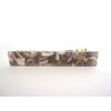Generic 2 1/2 inch tan white gray multi-color marbled alligator hair clip barrette