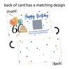 REWIDPARTY Colorful 60th Birthday Party Game Scratch Off Cards（32 PCS） Cheers to 60 Years Party Games Supplies Happy 60th Birthday Party Scratch Cards Funny Activity Holiday for Groups Raffle Tickets