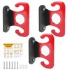 Lovind Resistance Band Wall Anchors,Home Gym Workouts Anchors Door Anchor for Resistance Bands for Strength Training, Resistance Training, and Physical Therapy Exercise (Red)