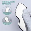 Stainless Steel Gua Sha Facial Tool Metal Detail Gua Sha Stone Body Lymphatic Drainage Massager Face Guasha Face Sculpting Tool Skin Care Tool