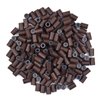 200 Pcs Silicone Lined Micro Rings Links Beads 4.0 * 2.8 * 6.0 mm Hair Beads for Hair Extensions (Brown)