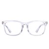 MAXJULI Fake Glasses with Cute Nerd Frame Reading/Gaming/TV/Phones Glasses for Women Men (Transparent)