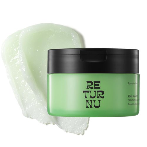 Returnu Poreshooter Gommage Cleansing Balm 3.21 fl. oz korean makeup remover facial exfoliate scrub pore refining blackhead, whitehead Hydration facial wash for all skin