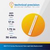 17 Inch Fluorescent Tube Light Bulb Replacement for Philips Pl-l36w/841/4p by Technical Precision - 36W T4 Fluorescent Lamp - 2G11 4-Pin Base - 4100K Cool White - 1 Pack