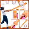 ZHBDMGK Inflatable Baseball Bat and Ball for Kids, 6Pcs Jumbo Baseball Beach Ball Set Including 4Pcs 40 Inch Baseball Bat Inflates and 2Pcs Beach Ball Baseball for Baseball Party Sports Game
