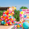 BBeipulas 88Pcs Tropical Balloon Arch Kit 12inch Hot Pink Orange Yellow Green Teal Latex Confetti Balloons for Luau Tropical Hawaii Flamingo Coachella Party Theme