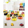 Adeyoo 9Pcs Construction Party Honeycomb Centerpieces Construction Vehicles Table Decorations Trucks Cars Centerpieces for Construction Theme Birthday Party Supplies