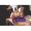 LAST STRAW Geometric Roll Bag Collection – Stainless Steel Purple Cocktail Straws and Brush in a Geometric Rollbag. 7.5" in length, 8mm in width.
