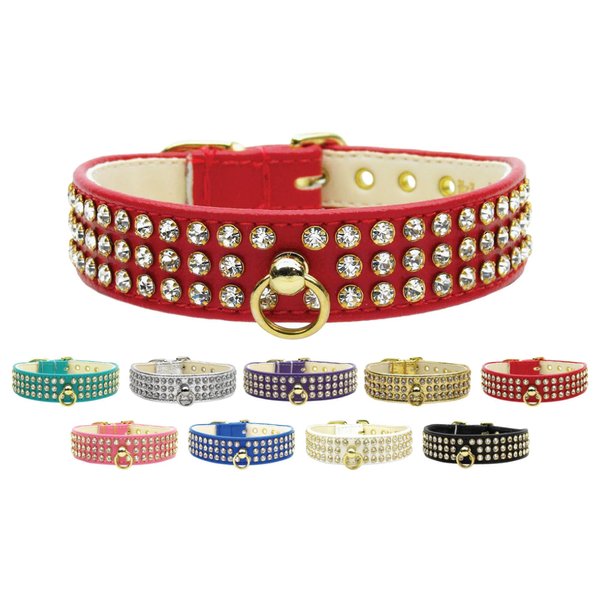 Dog, Puppy & Pet Collar, 73 Clear Crystal Jewelry Set Silver 10
