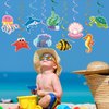 Sea Animals Hanging Swirl Decorations Under The Sea Birthday Party Decor for Boys Girls Ocean Mermaid Themed Baby Shower Beach Party Favors Supplies