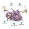 Fringe Studio Dog Toy, Violet Sloth On A Rope-Plsh Pet Toy (289393)
