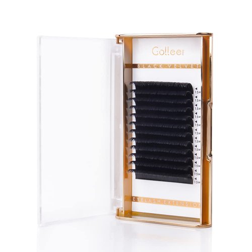 8-16mm MIX Length C CC D Curl Eyelash Extension Hybrid Handmade Mink Trays Auto Blooming Self Fanning Volume Lash Extensions (CC-0.05mm（Model1）, 8-16mm)