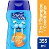 Suave 2 in 1 Shampoo and Conditioner For Gentle Cleaning and Detangling Surf's Up Hypoallergenic, Coconut, Fresh, 12 Fl Oz