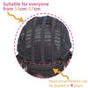 SYXLCYGG Short Black Wig Old Lady Wigs Ladies Synthetic Older White Womens Hair Wigs Fluffy, Full Free Wig Cap