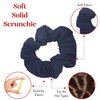 Set of 2 Solid Scrunchies (Navy)